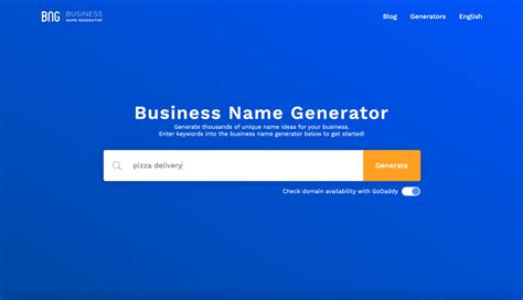 公司命名網站|Business Name Generator